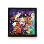 Unbranded Black Wood 12.5 x 12.5 in. Square Record Picture Frame for LP Album Covers thumbnail 1