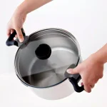1829 Carl Schmidt Sohn ARON 1.6 qt. Stainless Steel Stock Pot with Glass Lid and Multi-Functional Utensil Holder Knob thumbnail 2
