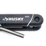 Husky 9-Piece SAE Folding Hex Key Set, Alloy Steel thumbnail 3