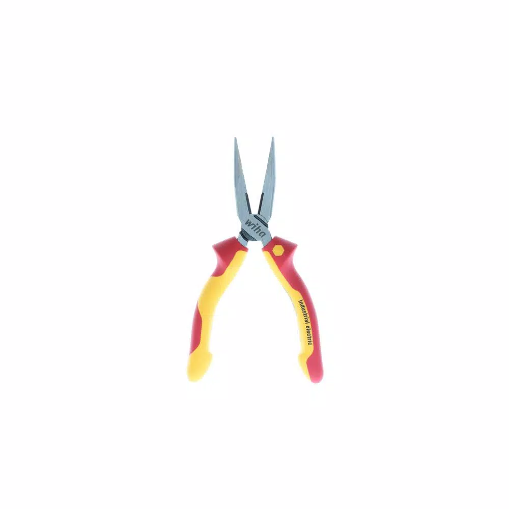 Wiha Insulated Industrial Long Nose Pliers, 1000V AC Rated