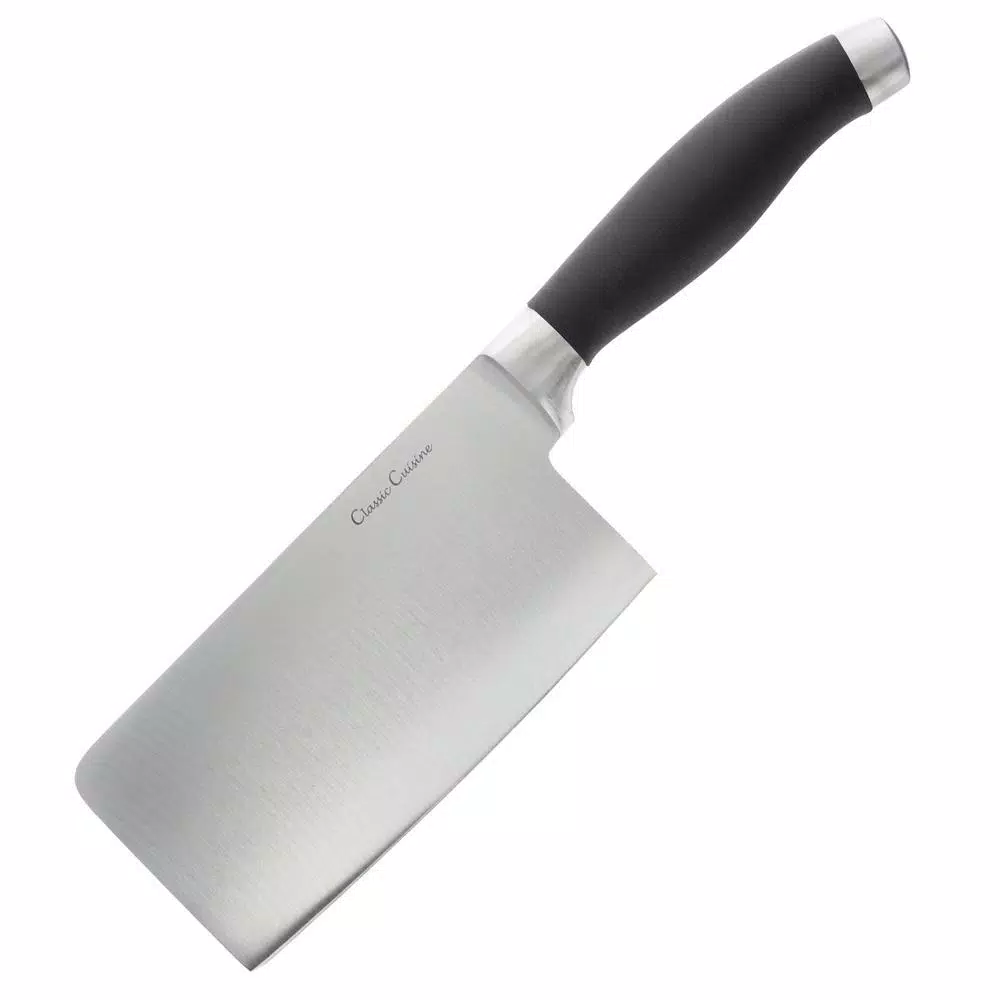 Classic Cuisine 6.5 in. Stainless Steel Chopper Cleaver Knife with Non-Slip Comfort Grip