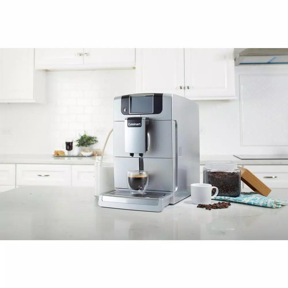 Cuisinart EM-1000 Fully Automatic Espresso Machine with Integrated Grinder, 5-Cup Capacity