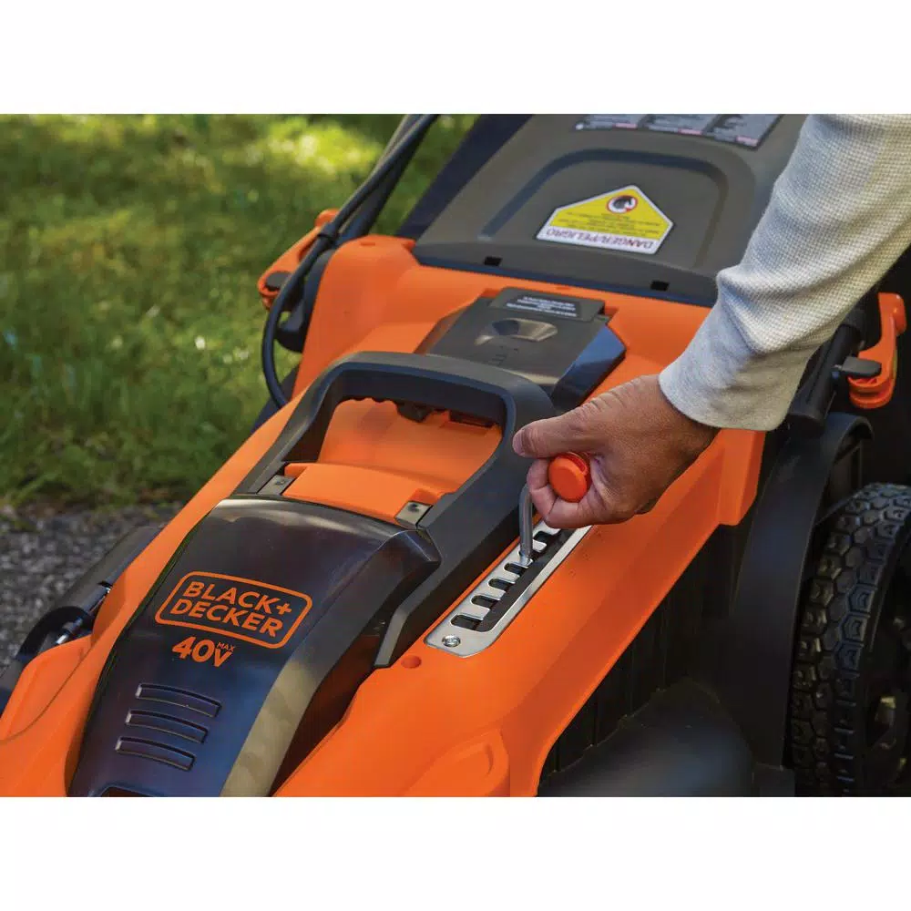 BLACK+DECKER 20 in. 40V MAX Cordless Walk Behind Push Lawn Mower with (3) 2.5 Ah Batteries & Charger