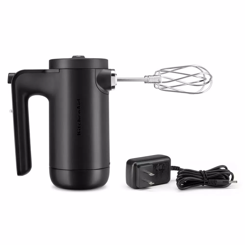 KitchenAid Cordless 7-Speed Hand Mixer, Black Matte