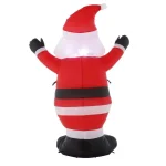Home Accents Holiday 3.5 ft. Pre-Lit Airblown Inflatable Santa Holiday Decor thumbnail 3