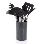 MegaChef 14-Piece Gray Silicone and Stainless Steel Kitchen Utensil Set thumbnail 8