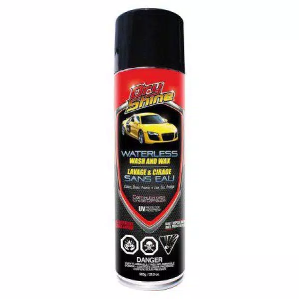 Dry Shine Waterless Car Wash and Wax Detailer 20.5 oz. with 2-Pack Microfiber Towels