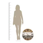 Stratton Home Decor 21" Winston Rustic Wall Clock with Wood Grain Face thumbnail 5