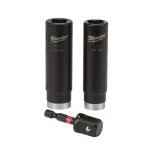 Milwaukee SHOCKWAVE 1/2 in. Impact Duty Deep Well Socket Set, 3-Piece SAE thumbnail 1