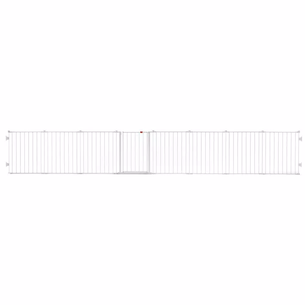 Regalo 28" 4-in-1 Configurable Metal Safety Gate and Play Yard, Super Wide Hardware Mount
