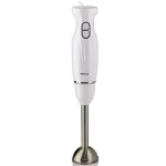 Ovente HS560 300W Immersion Hand Blender, 2-Speed Stainless Steel Stick Mixer, White thumbnail 1