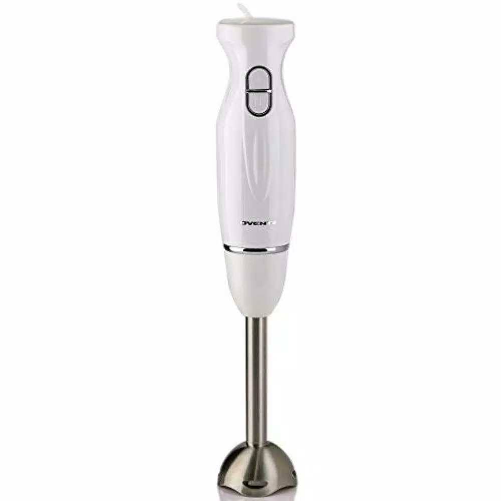 Ovente HS560 300W Immersion Hand Blender, 2-Speed Stainless Steel Stick Mixer, White