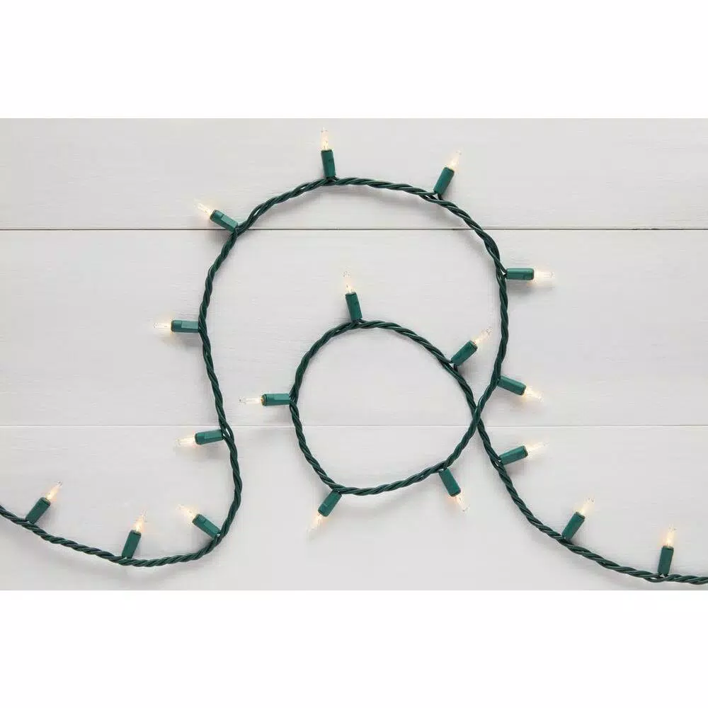 Home Accents Holiday 500-Light Clear Heavy Duty Mini Light Set, Warm White Incandescent, Indoor/Outdoor