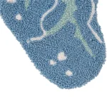 Glitzhome 19 in. 3D Jellyfish Hooked Christmas Stocking, Blue and White Beach Theme thumbnail 4