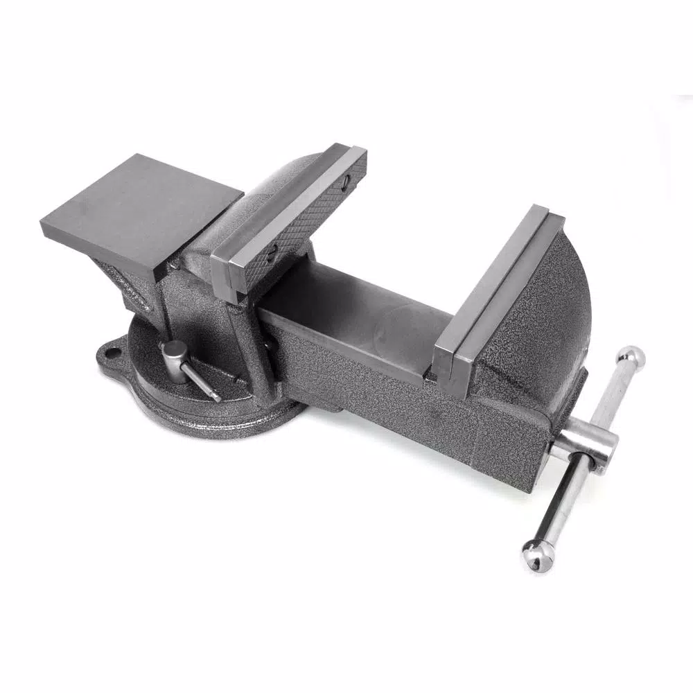 WEN 6-Inch Heavy-Duty Cast Iron Bench Vise with Swivel Base