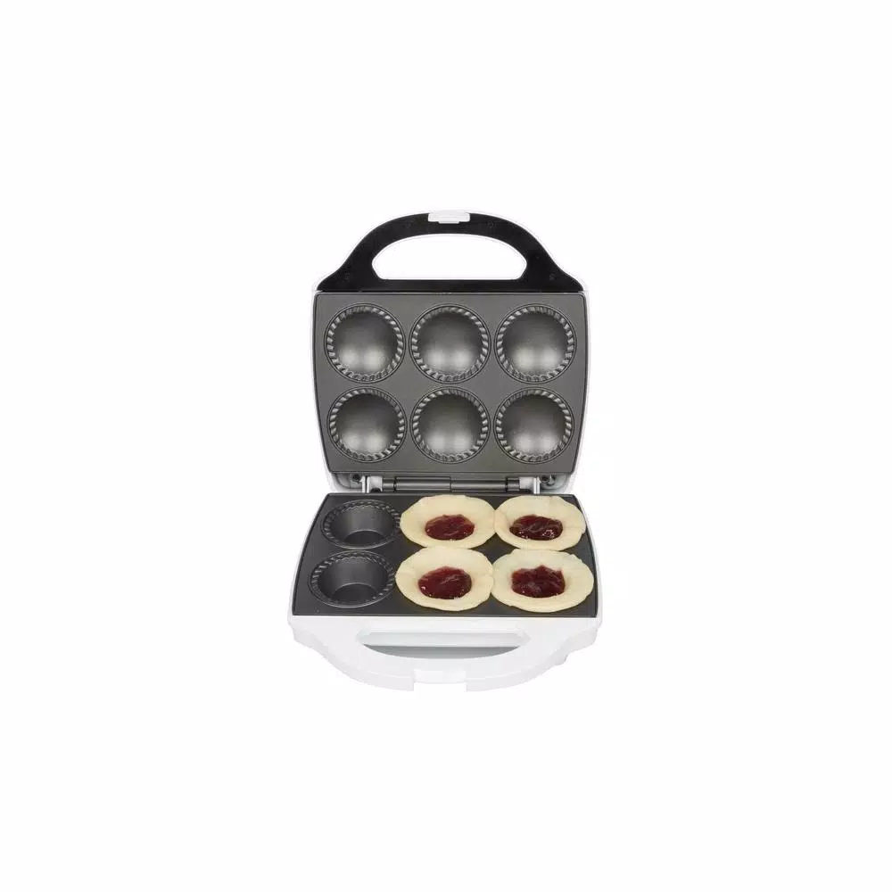 CucinaPro 980W Mini Pie and Quiche Baker, Non-Stick Electric Dessert Specialty Appliance, White