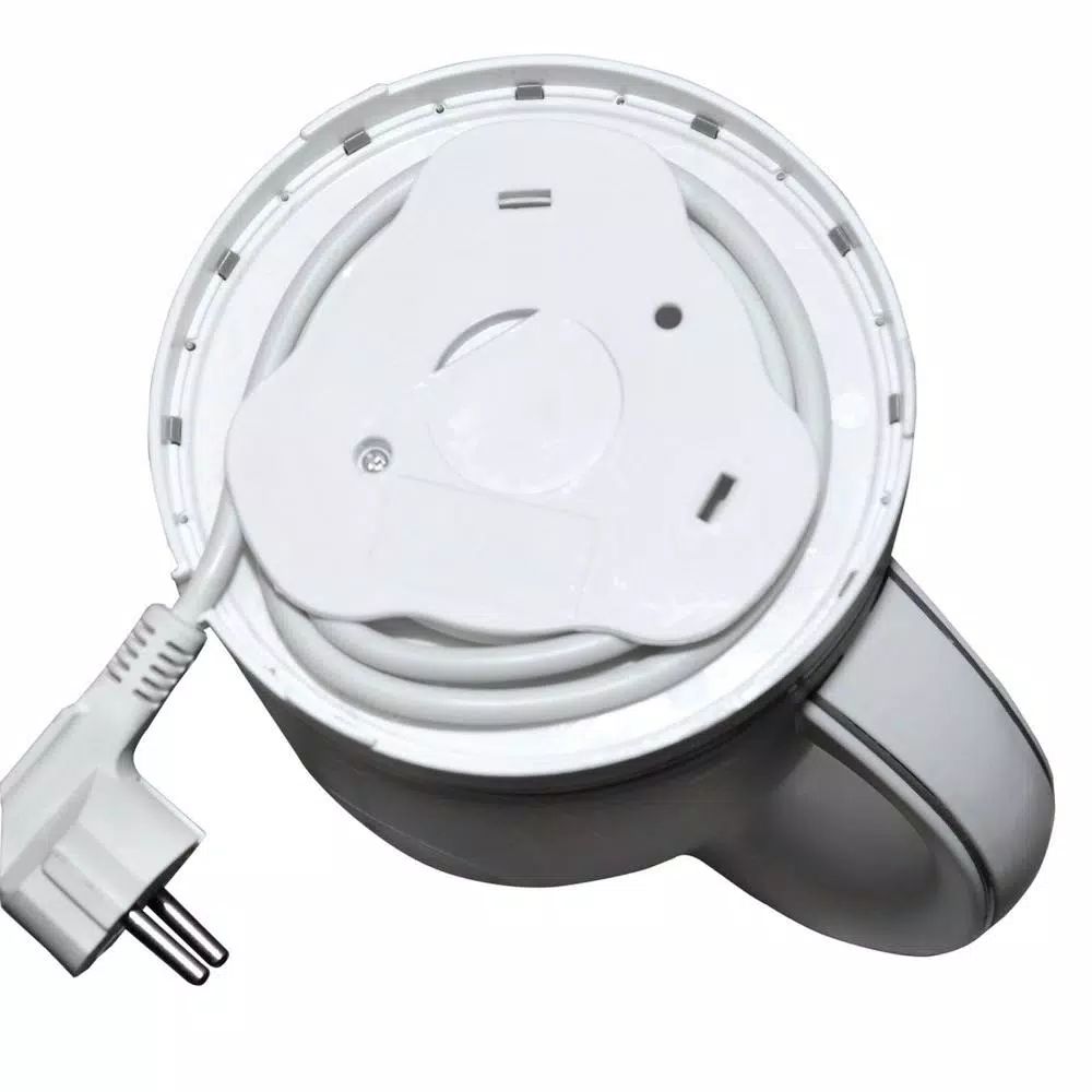PREMIUM 6-Cup Cordless White Electric Tea Kettle with Detachable Base, 1.6 QT