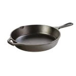 Lodge 10.25 in. Cast Iron Skillet with Pour Spouts and Assist Handle, Black thumbnail 1