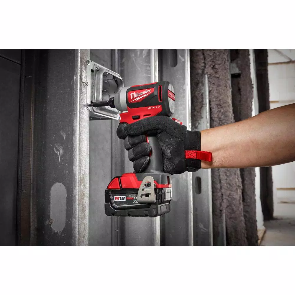 Milwaukee M18 18V Brushless Cordless 1/4 in. Hex Impact Driver, 3-Speed (Tool Only)
