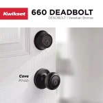 Kwikset 660 Series Single-Cylinder Deadbolt, Venetian Bronze thumbnail 3