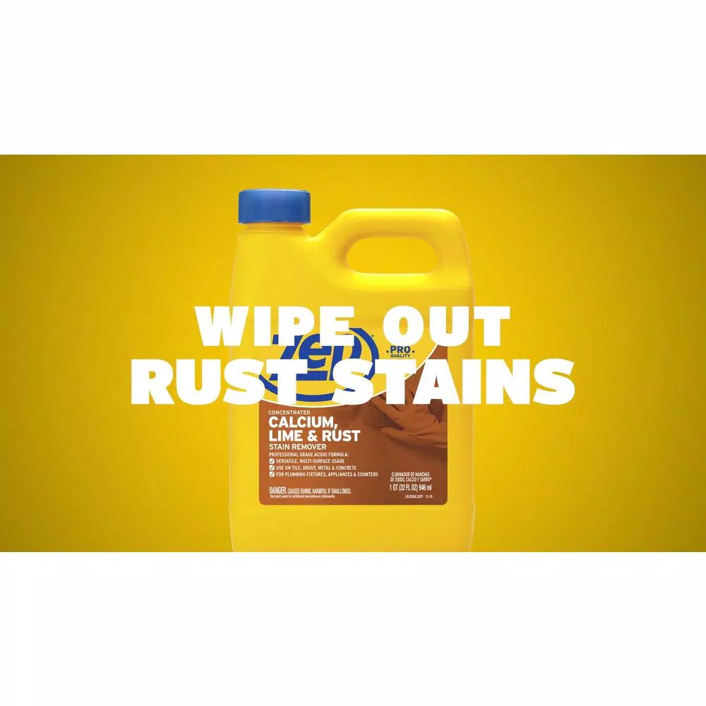 ZEP 32 oz Calcium, Lime & Rust Stain Remover - Concentrated Acid Formula