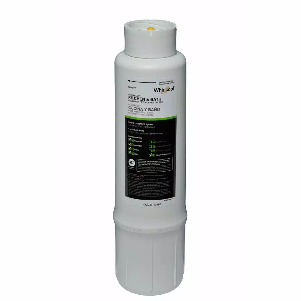 Whirlpool Under Sink Water Filtration System for Kitchen and Bath, NSF Certified, White