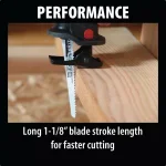 Makita JR3050TZ 11 Amp Corded Variable Speed Reciprocating Saw with Hard Case thumbnail 9