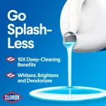 Clorox Splash-Less Bleach Liquid, Fresh Meadow Scent, 116 oz thumbnail 4