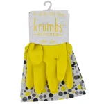 Krumbs Kitchen Rubber Cleaning Gloves, One Size Fits All, Non-Slip Scalloped Grip thumbnail 1