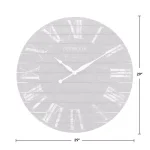 FirsTime & Co. 29 in. Midnight Shiplap Wall Clock - Rustic Farmhouse Decor thumbnail 4