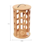 Classic Cuisine 20-Count Bamboo Rotating Coffee Pod Organizer Carousel thumbnail 2