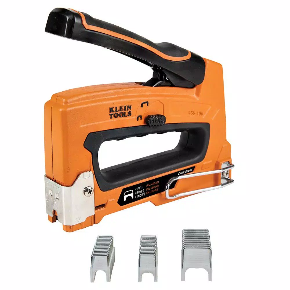 Klein Tools Cable Stapler for Voice, Data, Video, and NM (Romex) Cable