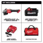 Milwaukee M18 FUEL 4-1/2 in. to 6 in. Braking Angle Grinder Kit with 6.0 Ah Battery and Charger thumbnail 2