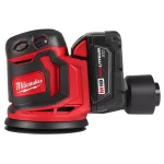 Milwaukee M18 18V Lithium-Ion 5 in. Cordless Random Orbit Sander Kit with 3.0Ah Battery, Charger and Bag thumbnail 7