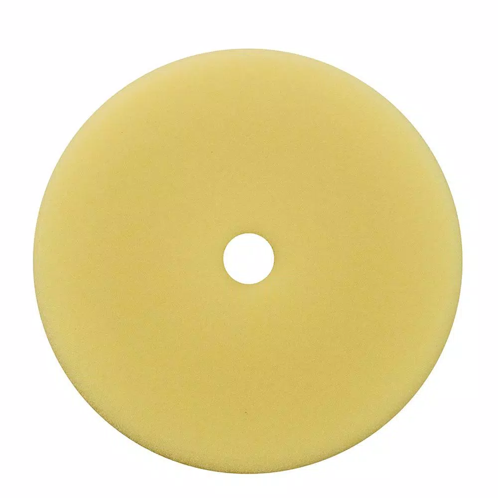Milwaukee 7 in. Yellow Foam Polishing Pad for Car Paint