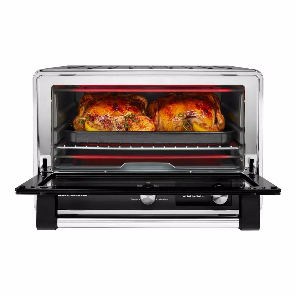 KitchenAid Matte Black Digital Countertop Oven with 9 Preset Functions
