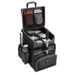 Rubbermaid Dark Gray Medium Executive Quick Cart with Telescopic Handle and 40 lb. Capacity thumbnail 1