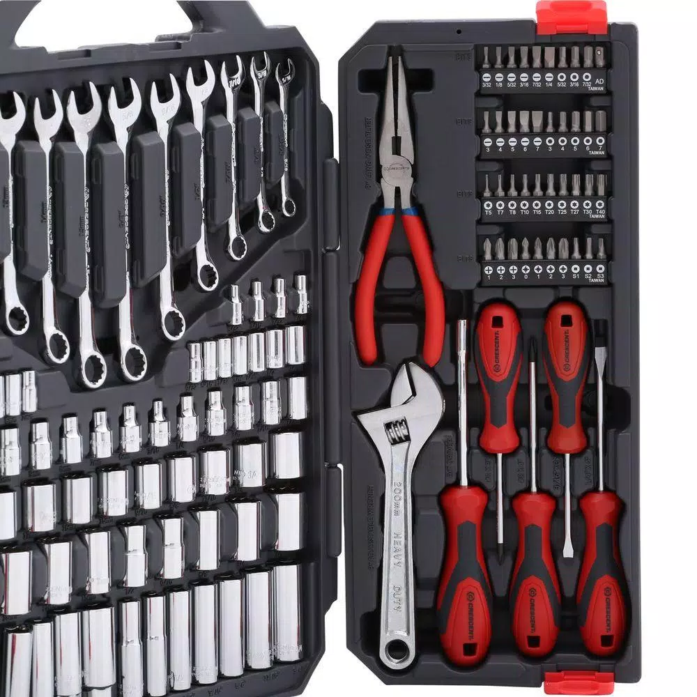 Crescent 170-Piece Mechanics Tool Set with Hard-Sided Carrying Case