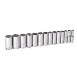 GearWrench 1/2 in. Drive SAE Deep Socket Set, 14-Piece thumbnail 1