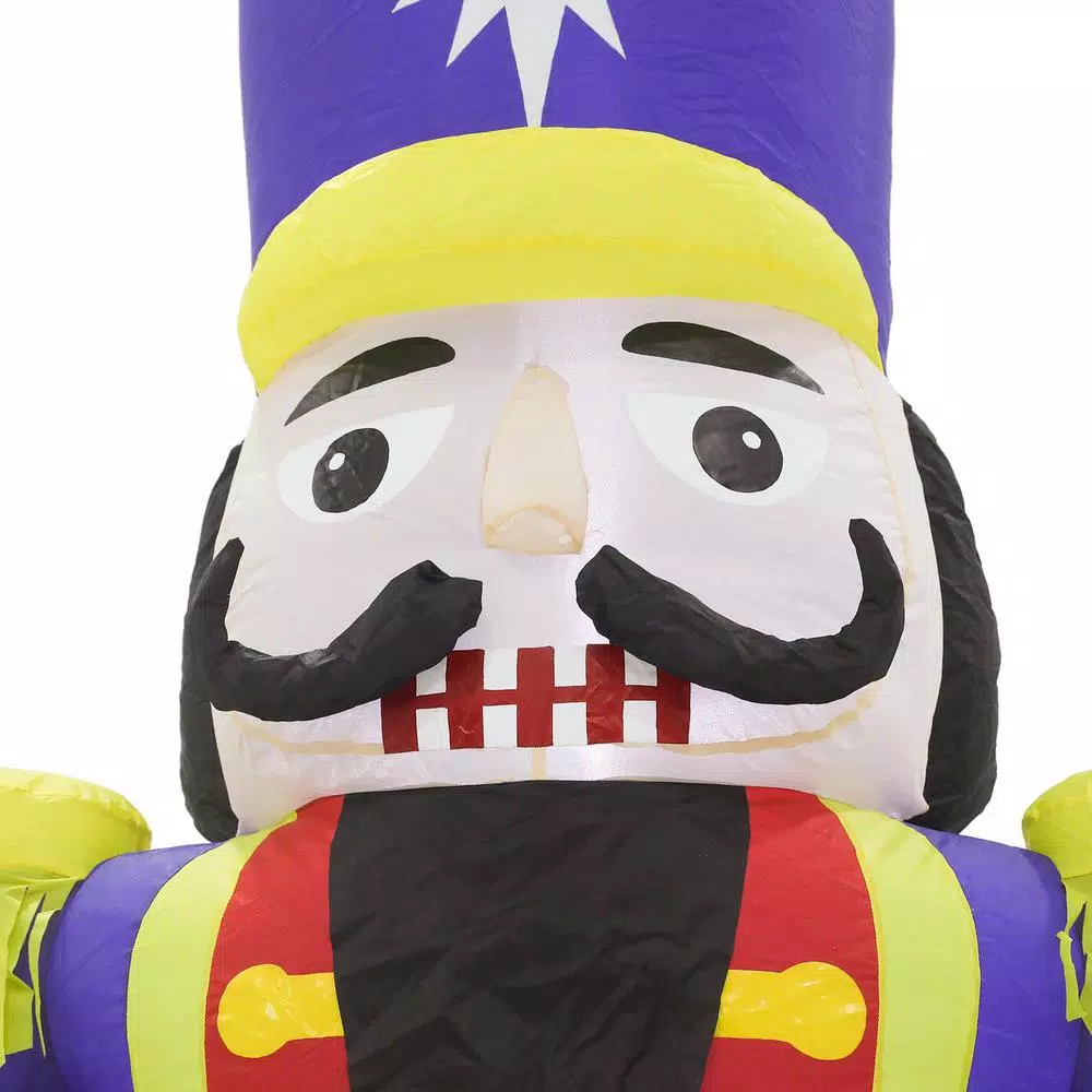 Luxen Home 7 ft. Nutcracker Drummer LED Lighted Holiday Inflatable