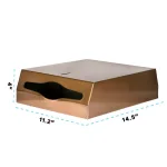 Alpine Industries Brushed Copper Stainless Steel C-Fold & Multi-Fold Paper Towel Dispenser thumbnail 3