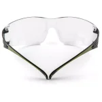 3M SecureFit 400 Series Safety Glasses - Black/Neon Green with Clear Anti-Fog Lenses thumbnail 4
