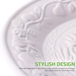 Ovente 13.4 in. White Ceramic Turkey Serving Platter, Oval Holiday Platter thumbnail 3