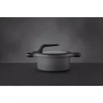 BergHOFF GEM Stay Cool 3 qt. Cast Aluminum Nonstick Casserole Dish with Glass Lid, Gray thumbnail 5