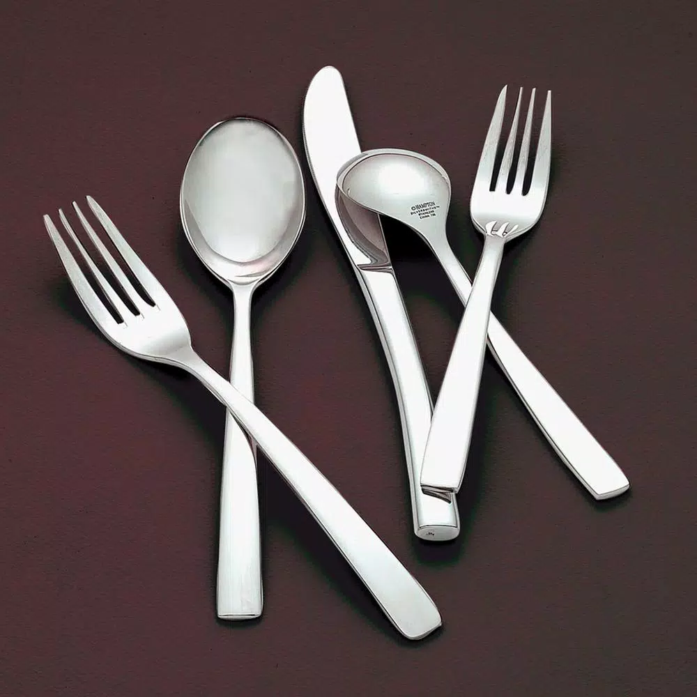 Hampton Signature Totem 20-Piece 18/0 Stainless Steel Flatware Set, Service for 4