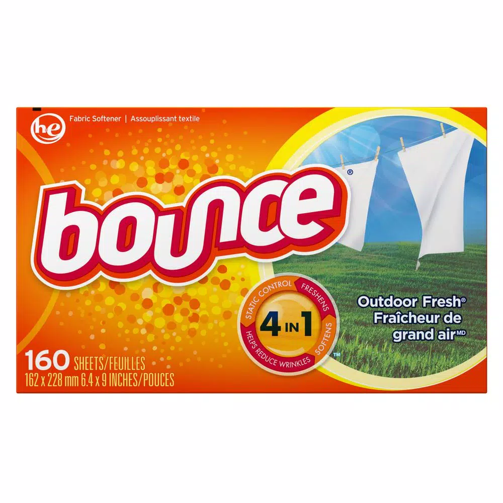 Bounce Outdoor Fresh Scent Fabric Softener Dryer Sheets, 160-Count (6-Pack)