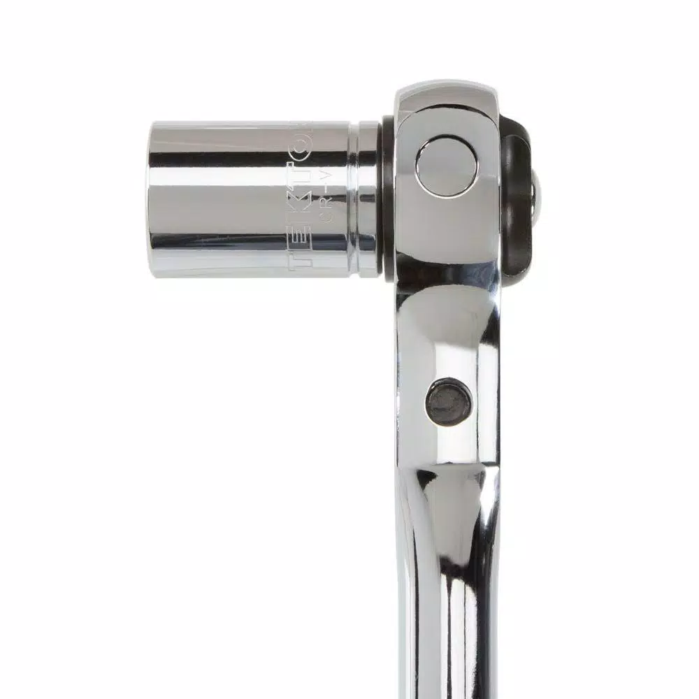 TEKTON 3/8 in. Drive 9 in. Swivel Head Ratchet, 72-Tooth
