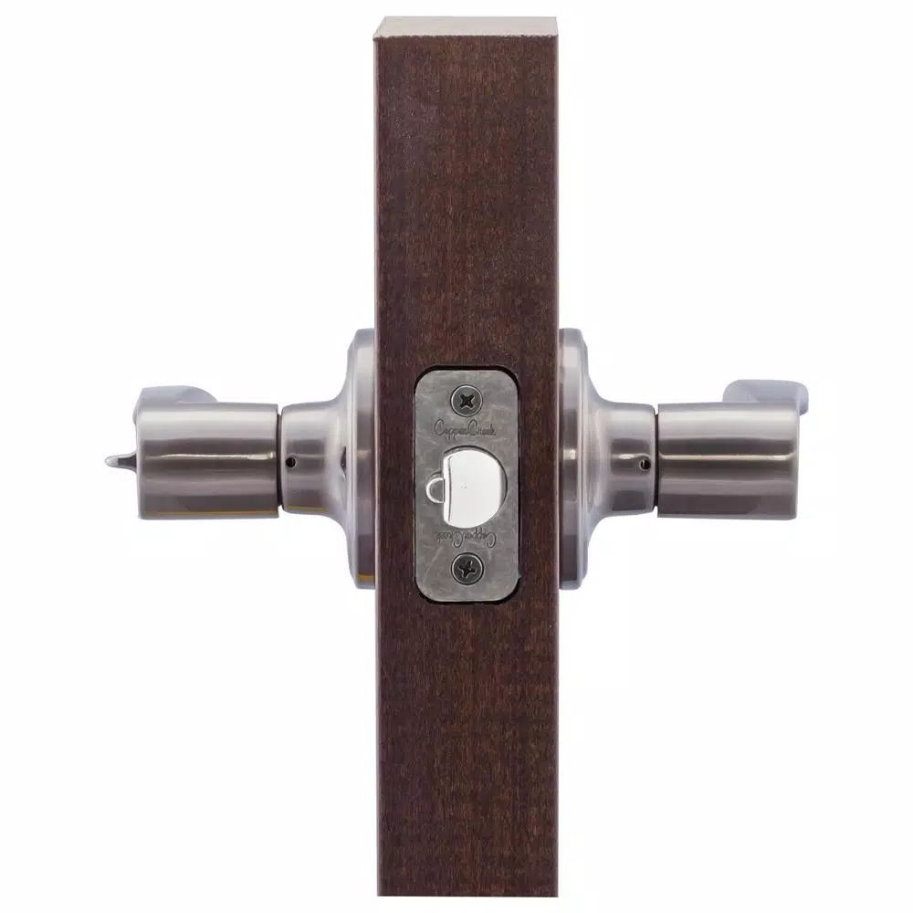 Copper Creek Scandinavian Kash Satin Stainless Keyed Entry Door Lever