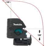 Makita SK104Z Self-Leveling Cross-Line Laser Level, Red thumbnail 5