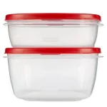 Rubbermaid Easy Find Lids 10-Piece Food Storage Container Set, Red/Clear thumbnail 1